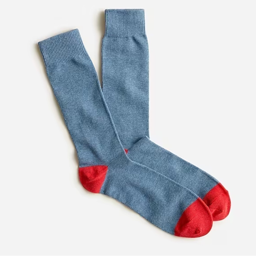 J crew Solid cotton socks colorblock